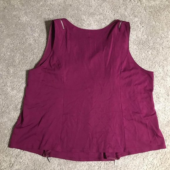 Lane Bryant Purple Sleeveless Top - Picture 4 of 5